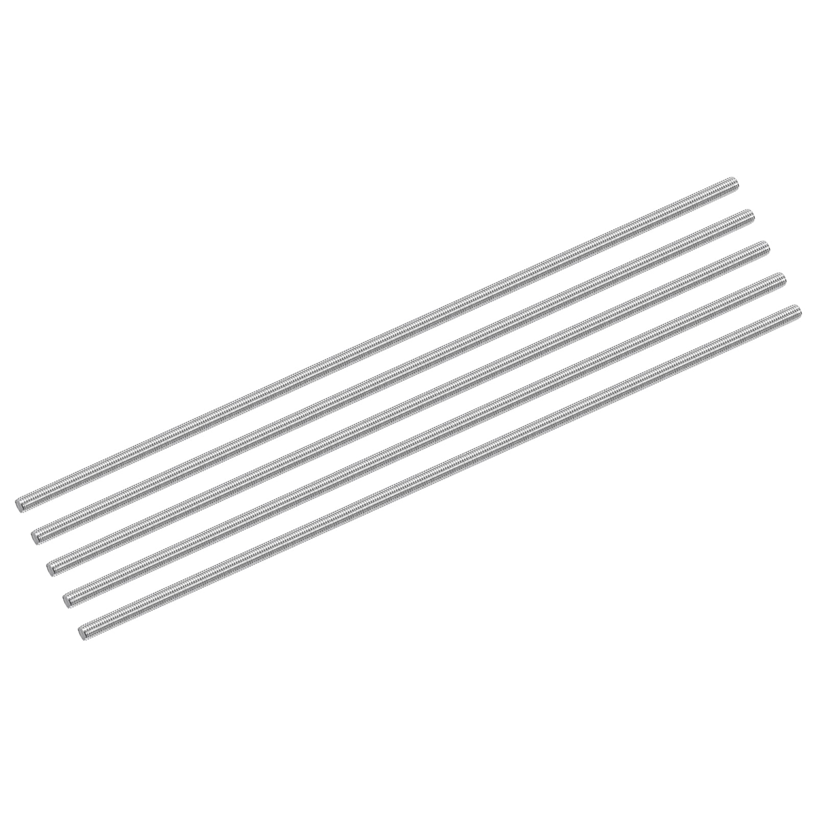 Uxcell 15Pack M4 x 250mm Fully Threaded Rod Right Hand Threads,0.7 Thread Pitch