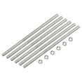 thumbnail image 1 of Uxcell 15Pack M4 x 300mm Fully Threaded Rod w 15Pack Hex Nuts, 0.7mm Pitch 304 Stainless Steel Right Hand Threaded Rod, 1 of 7