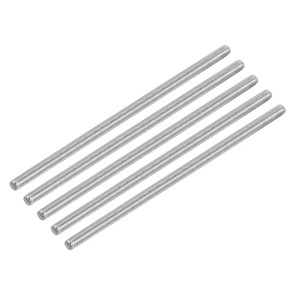 Uxcell 15Pack M5 x 130mm Fully Threaded Rod Right Hand Threads, 0.8 Thread Pitch
