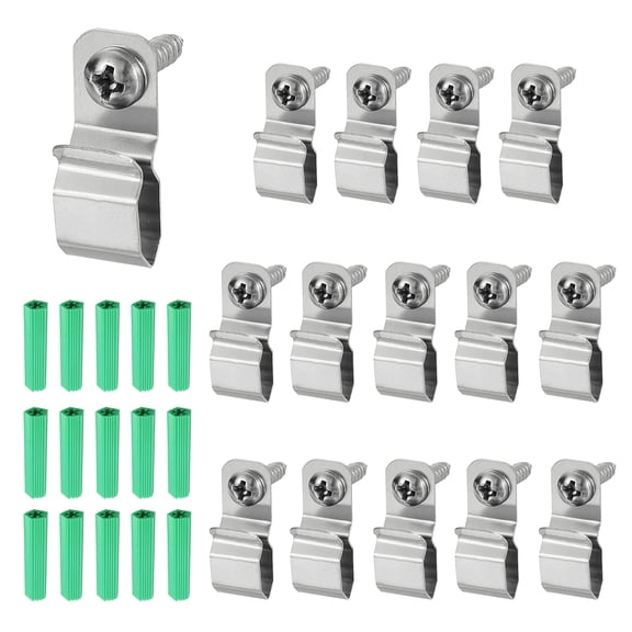 Uxcell 15Pack String Light Hanger Hooks LED Strip Light Holder for 5x6mm Light Strip