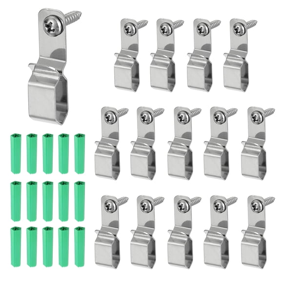 Uxcell 15Pack String Light Hanger Hooks LED Strip Light Holder for 7x10mm Light Strip