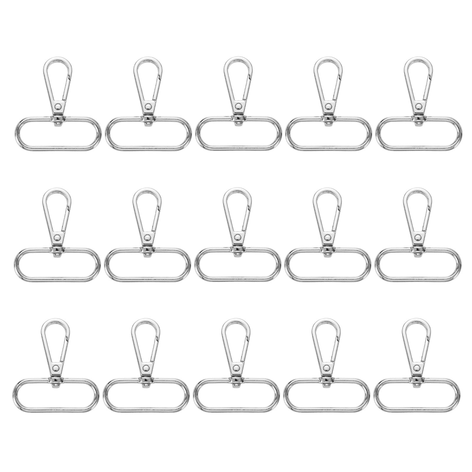 Hobbspring 925 Sterlingsilber Verschlüsse - Runde Drehverschlüsse Mit Spring Gate Ring