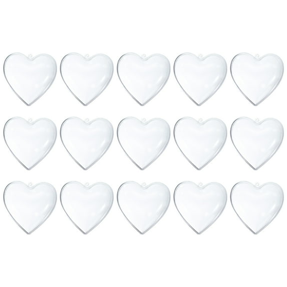 Uxcell 15Pcs 3.15" Clear Plastic Ornaments Balls Acrylic Christmas Ornaments Balls for DIY Crafts, Christmas Trees