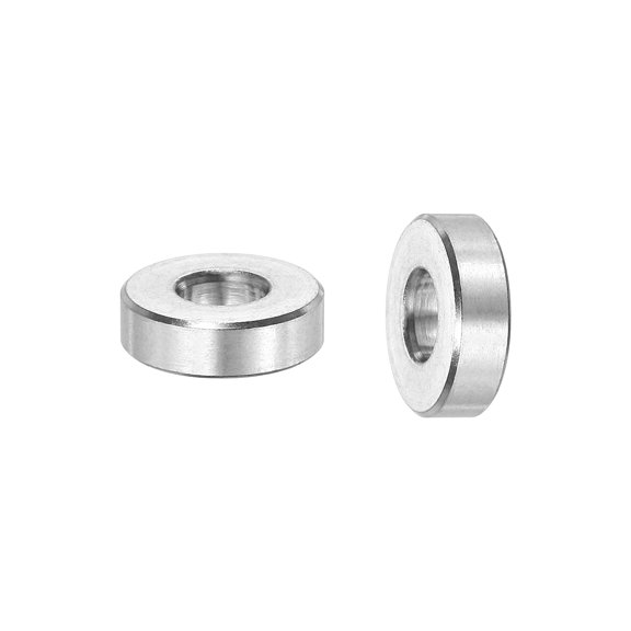 Uxcell 15Pcs 304 Stainless Steel Standoff Spacer 6x14x3mm for M6 Bolt/(IDxODxH) Column Spacer Unthreaded Standoff Screw Bright Finish for Outdoor DIY Electronics Industrial Mechanical Silver