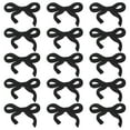 thumbnail image 1 of Uxcell 15Pcs Bow Iron on Patches Cute Bow Embroidered Patches Black 3x2", 1 of 3