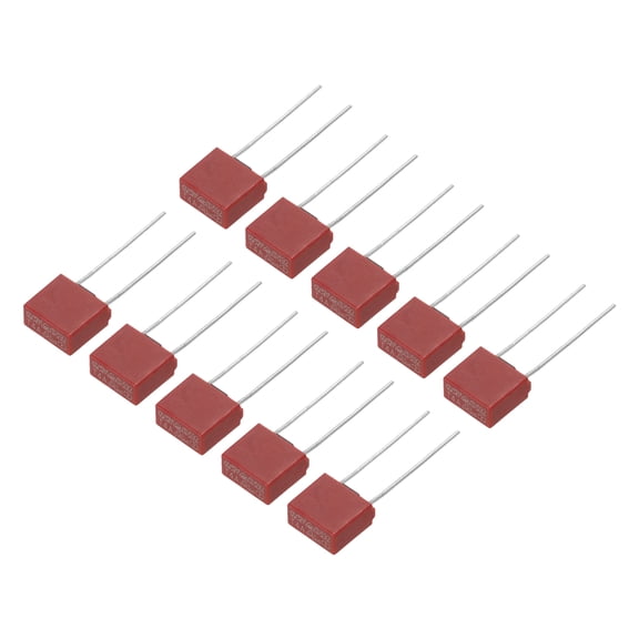 Uxcell 25 Pcs DIP Mounted Miniature Square Slow Blow Micro Fuse for Electronic Parts PCB LCD Repair, T8A 8A 250V, Red