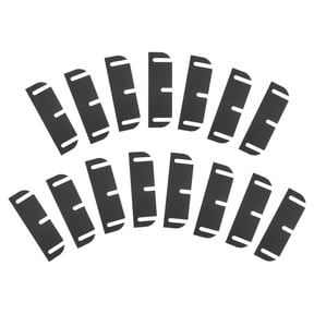 Uxcell 15Pcs Door Hinge Shims, 3.5" Plastic Adjustable Spacers 3 Slot for Interior Door Alignment Filling Gaps Air Leakage, Black