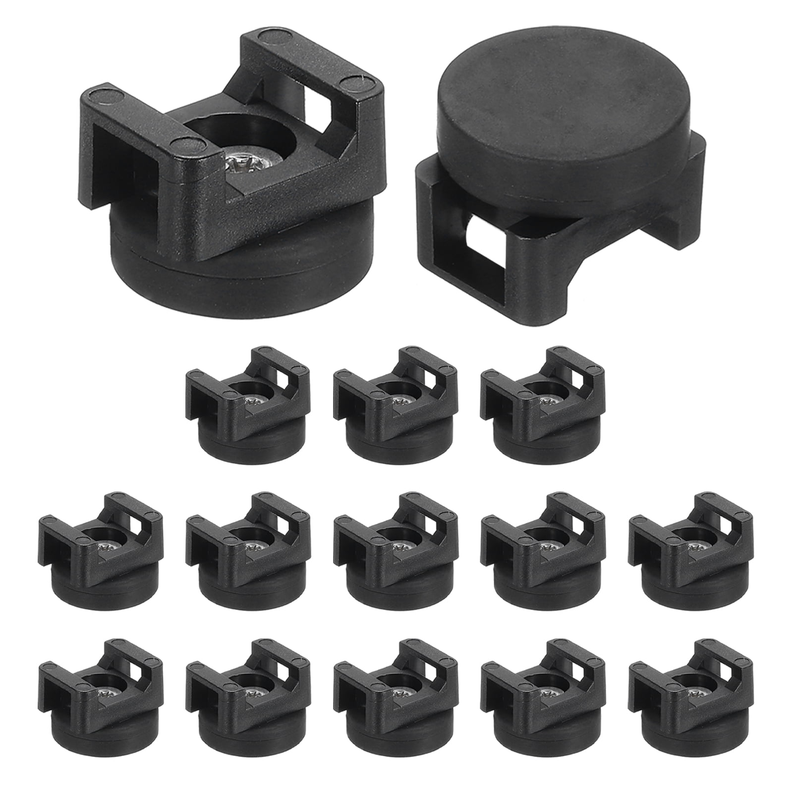 Uxcell 15Pcs Magnetic Zip Tie Mount,22mm Dia Multipurpose Magnetic ...