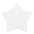 thumbnail image 1 of Uxcell 15Pcs Plastic Mesh Canvas Sheet 6 Count 7.5 cm/ 3 inch White Pentagram Blank Canvas for Embroidery, 1 of 6