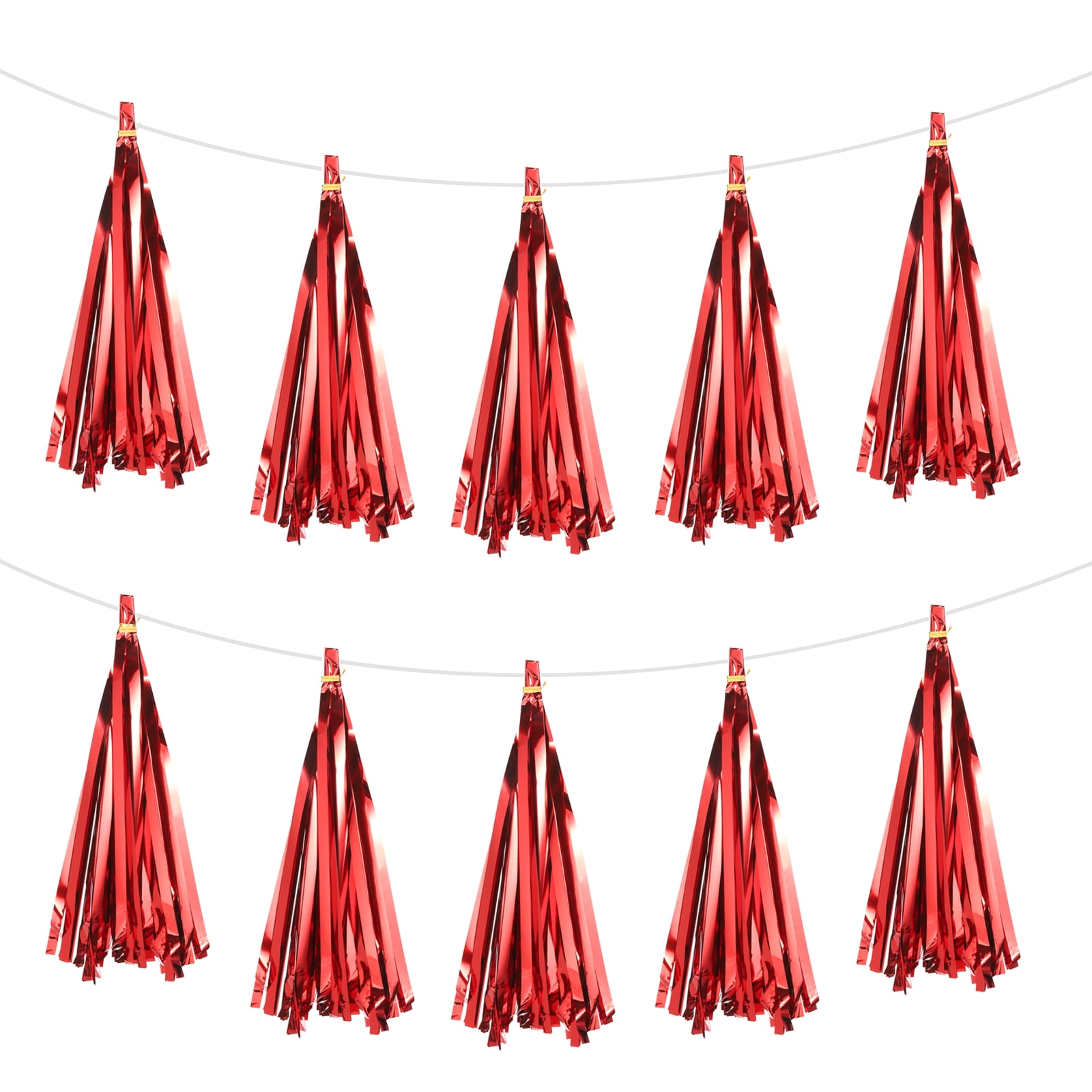 Red Paper Tassel Garland Banner for Party Decoration