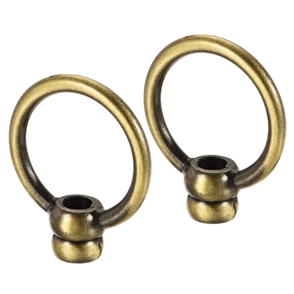 Uxcell 15kg Max Load 51x59mm M10 Thread Ring Shape Female Loop Eye Nut Bronze 2 Pack