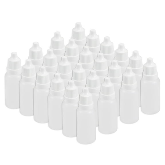 Uxcell 15ml/0.5oz Plastic Small Mouth Empty Squeezable Drop Bottles 30 Count