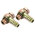thumbnail image 1 of Uxcell 15mm Barb M16x1.5 Male Thread Hose Pipe Fitting Elbow Carbon Steel Adapter 2 Pack, 1 of 5