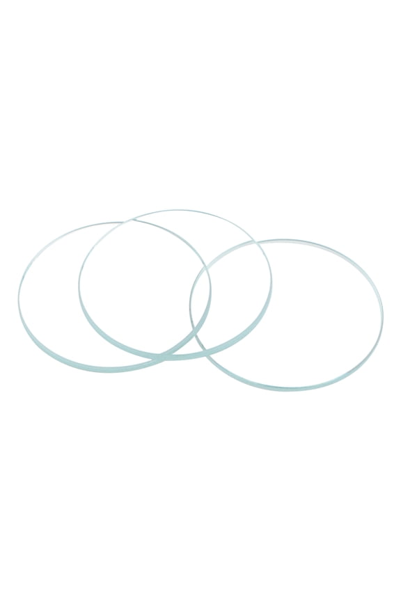 15mm Dia. Round Flat Watch Crystal Lens Glass Replacement Parts for Watchmaker Repair, Clear 6 Pack