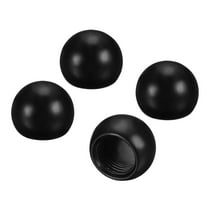Uxcell 15mm Lamp Decoration for Lamp Harp Top Lampshade Holder M10 Lamp Finial Cap Knob Black 4 Pack