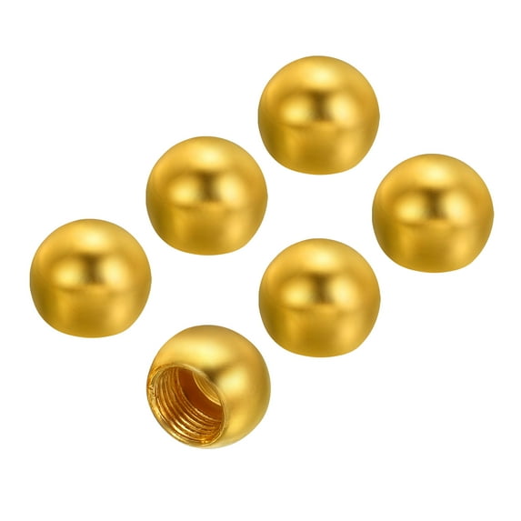Uxcell 15mm Lamp Decoration for Lamp Harp Top Lampshade Holder M10 Lamp Finial Cap Knob Electrophoresis Gold 6 Pack