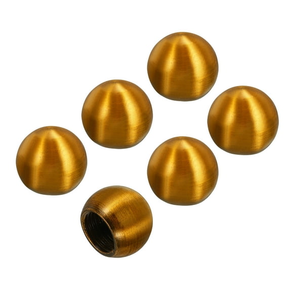Uxcell 15mm Lamp Decoration for Lamp Harp Top Lampshade Holder M10 Lamp Finial Cap Knob Gold Bronze 6 Pack
