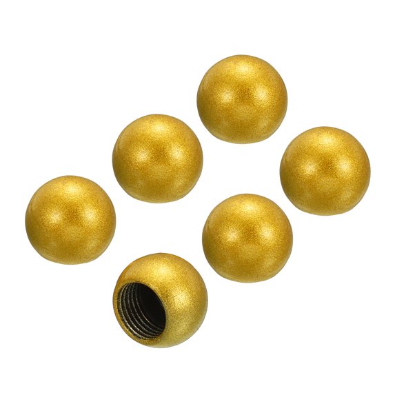 Uxcell 15mm Lamp Decoration for Lamp Harp Top Lampshade Holder M10 Lamp Finial Cap Knob Gold Tone 6 Pack