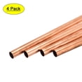 thumbnail image 1 of Uxcell 15mm OD 0.5mm Wall Thickness 100mm Length Copper Round Tube 4 Pack, 1 of 5