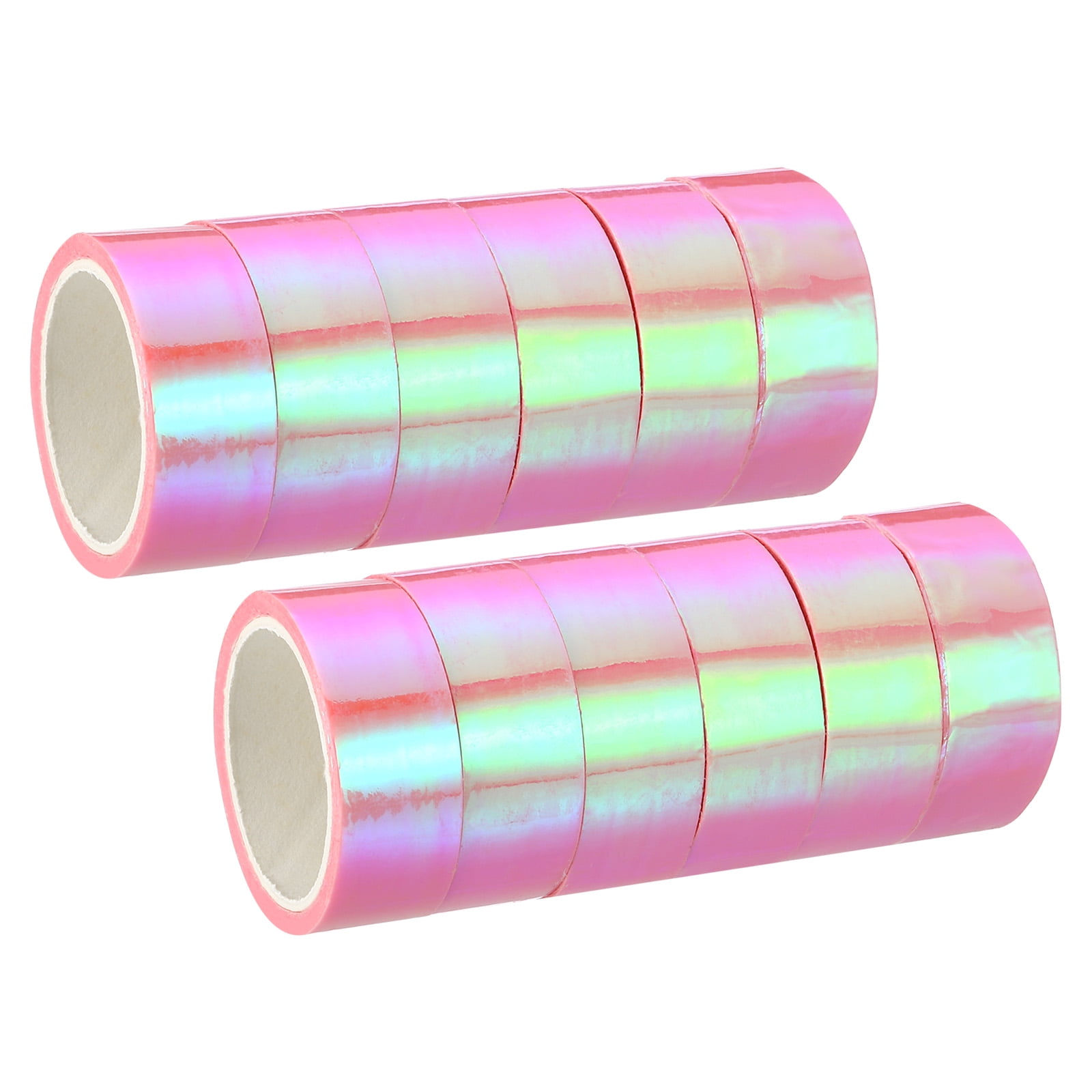 Uxcell 15mmx5m Holographic Tape Adhesive Metallic Foil Masking