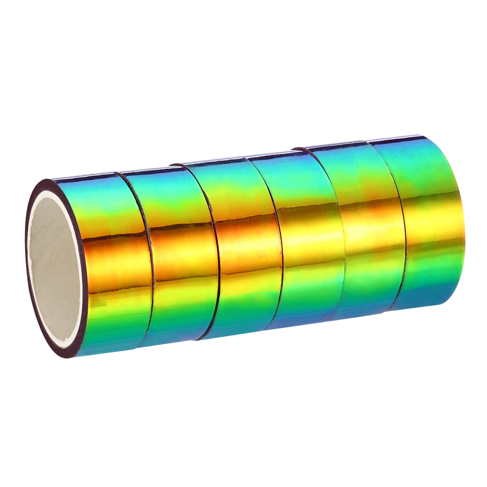 Uxcell 15mmx5m Holographic Tape Adhesive Metallic Foil Masking Sticker