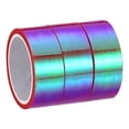 thumbnail image 1 of Uxcell 15mmx5m Holographic Tape Adhesive Metallic Foil Masking Sticker, Rose Red 3 Roll, 1 of 5