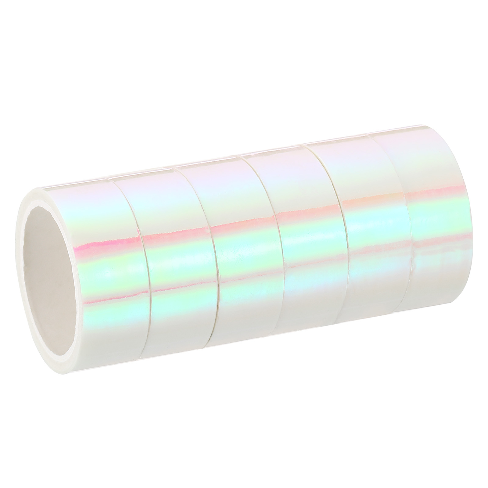 Uxcell 15mmx5m Holographic Tape Adhesive Metallic Foil Masking Sticker