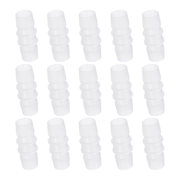 Uxcell 15pack Plastic Hose Barb Fitting, 3/4" x 3/4" Barbed Hose Pipe Fitting Splicer Mender Joint Adapter for Water Liquid Fuel Line Tube, Clear
