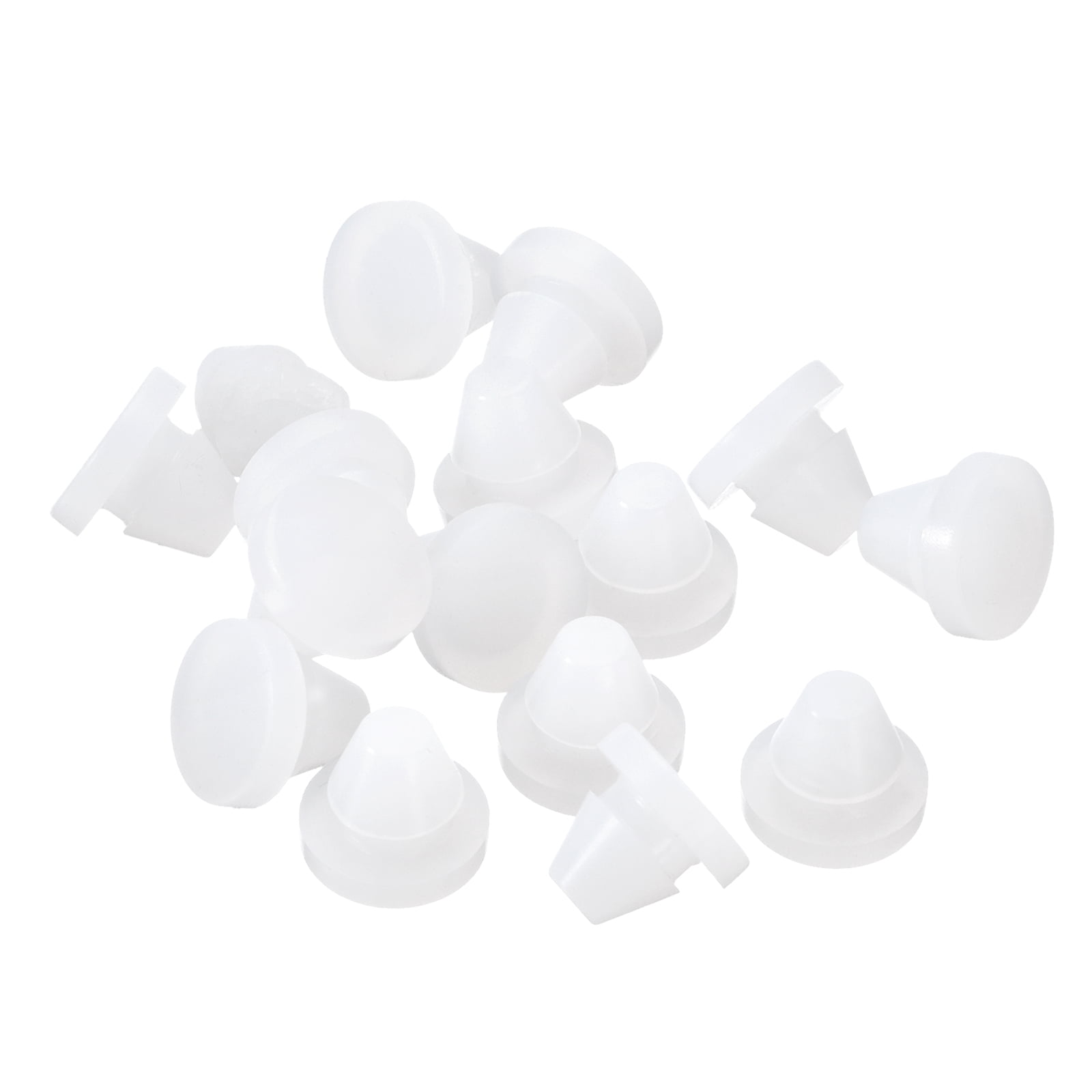 Uxcell 15pack Silicone Plugs, Rubber Round Snap in Locking Hole Plugs ...