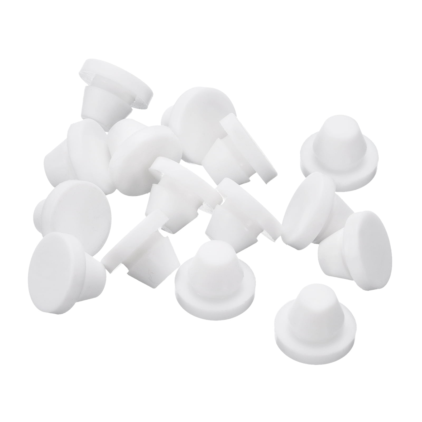 Uxcell 15pack Silicone Plugs, Rubber Round Snap in Locking Hole Plugs ...