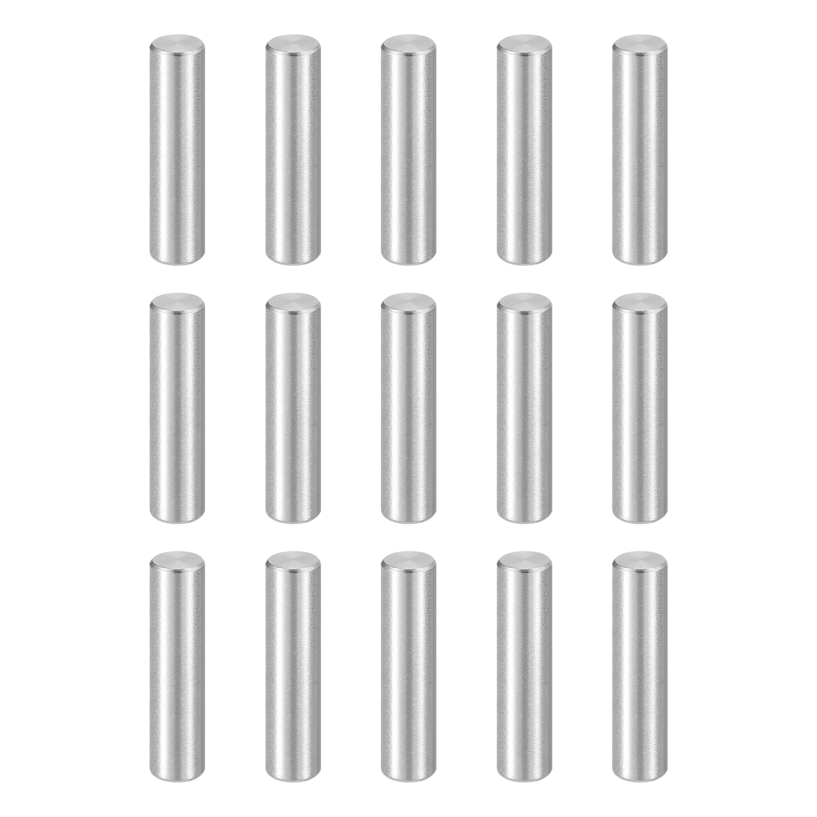 Uxcell 10-Pack 6mm X 18mm Dowel Pins – 304 Stainless Steel, Silver Tone, Chamfered Ends, For Shelf Supports & Alignment