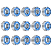Uxcell 15pcs MR83-2RS Deep Groove Ball Bearings 3x8x3mm Chrome Steel Miniature Bearing Double Sealed Precision Bearings, P6 ABEC 3