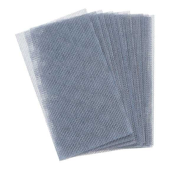 Uxcell 15pcs Mesh Sanding Sheets 320 Grits 2.8" x 5" Wet/Dry Sandpaper Dust-Free Hook and Loop Abrasive Pads