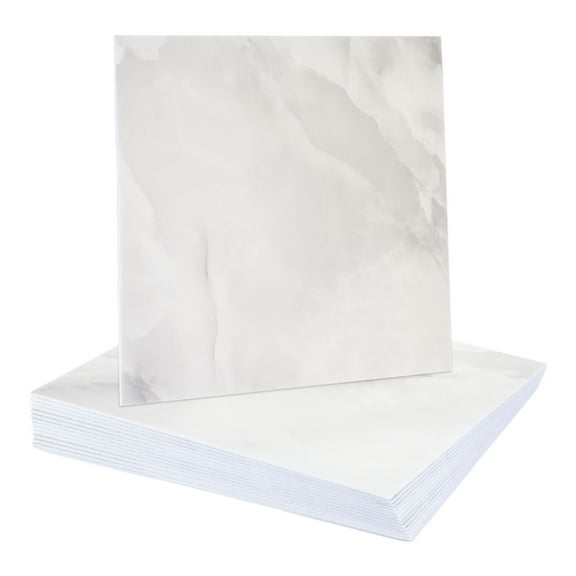 Uxcell 15Pcs Peel and Stick Marble Tiles, Waterproof Wall Panel Backsplash, 12"x12" Peel and Stick Shower Tiles for Bathroom, Silver Gray Design