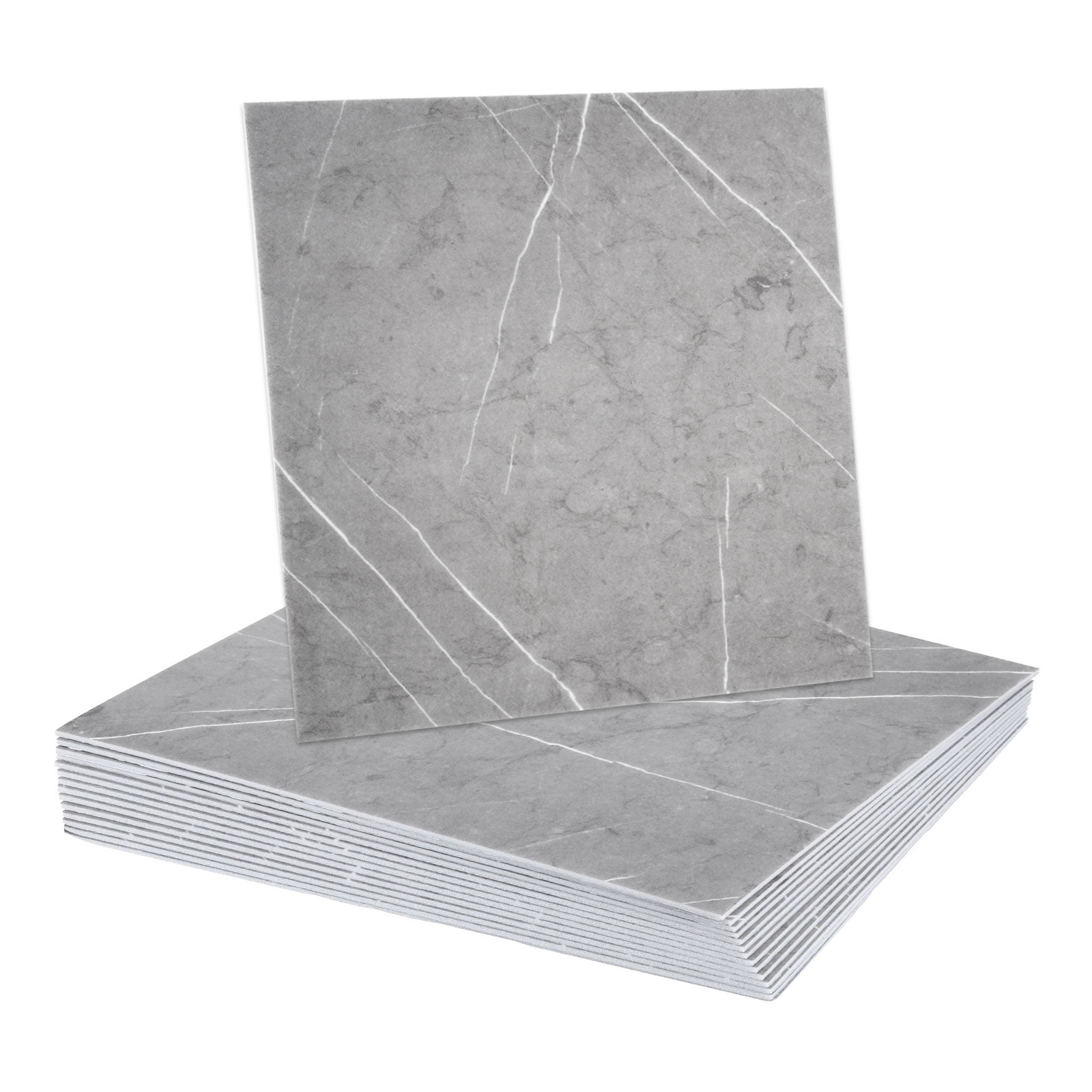 Uxcell 15pcs Peel and Stick Marble Tiles, Waterproof Wall Panel ...