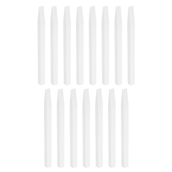 Uxcell 15pcs Pumice Stone Nail File, Pumice Nail Polishing Stick Cuticle Remover Pusher, Professional Quartz Stone Filing Tool, White