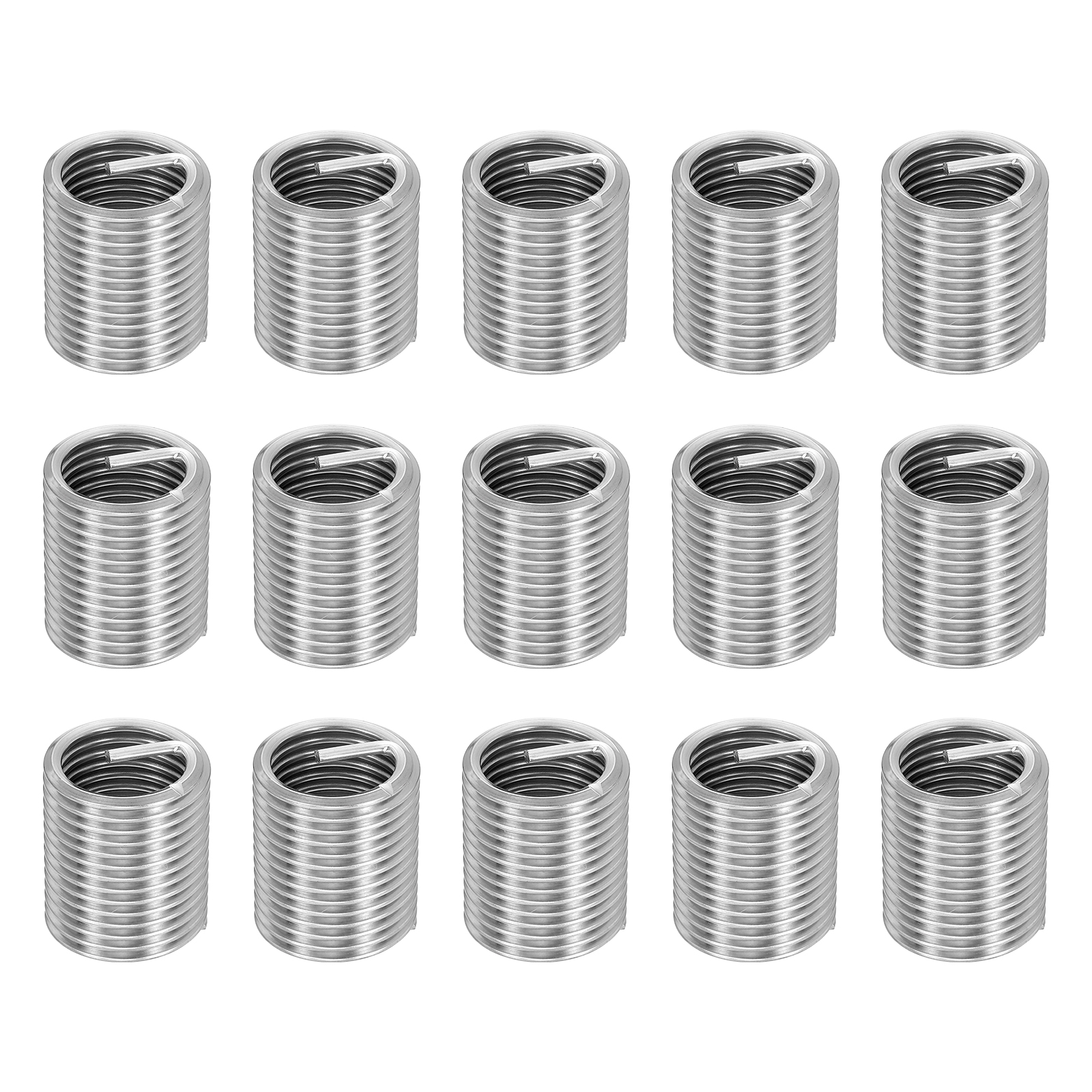 Uxcell 15pcs Wire Thread Inserts M20 x 2.5 x 2D Metric Helical Threaded Sleeve