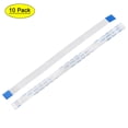 thumbnail image 1 of Uxcell 15pins Flexible Flat Cable FPC FFC A Type Ribbon Cable PE White 10Pcs, 1 of 6