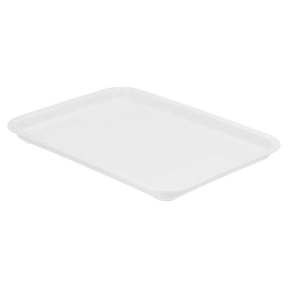 Uxcell 15x10" Fast Food Tray, Plastic Reusable Multi-Purpose Rectangle Serving Tray White