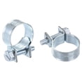 thumbnail image 1 of Uxcell 16-18mm Mini Fuel Injection Hose Clamp Zinc Plated Steel Fuel Line Clamp 10 Pack, 1 of 6