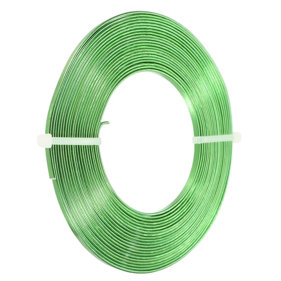 Uxcell 16.4 Feet Flat Aluminum Wire 18 Gauge Bendable Anodized Aluminum Wire Dark Green
