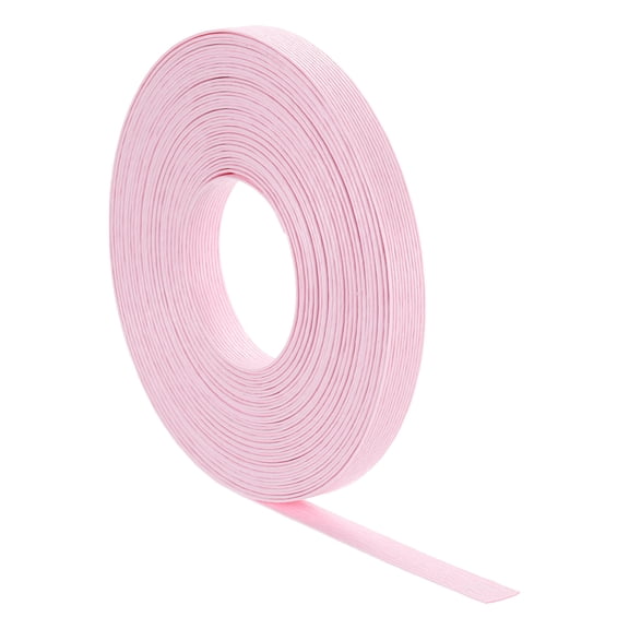 Uxcell 16.4 Yards x 0.6" Paper Rattan Weaving Cane, 12-Ply Paper Rattan Weave Basket Weaving Supplies for DIY Home Kitchen Decoration Basket Crafts, Light Pink