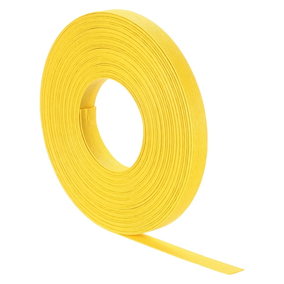 Uxcell 16.4 Yards x 0.6" Paper Rattan Weaving Cane, 12-Ply Paper Rattan Weave Basket Weaving Supplies for DIY Home Kitchen Decoration Basket Crafts, Yellow