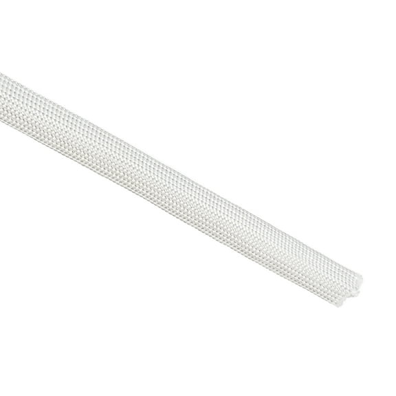 Uxcell 16.4Ft-7mm High TEMP Fiberglass Sleeve Insulation Cable Protectors White