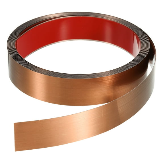 Uxcell 16.4ft x 1.18" Wall Trim Self Adhesive Stainless Steel Brushed Finish Trim Rose Gold