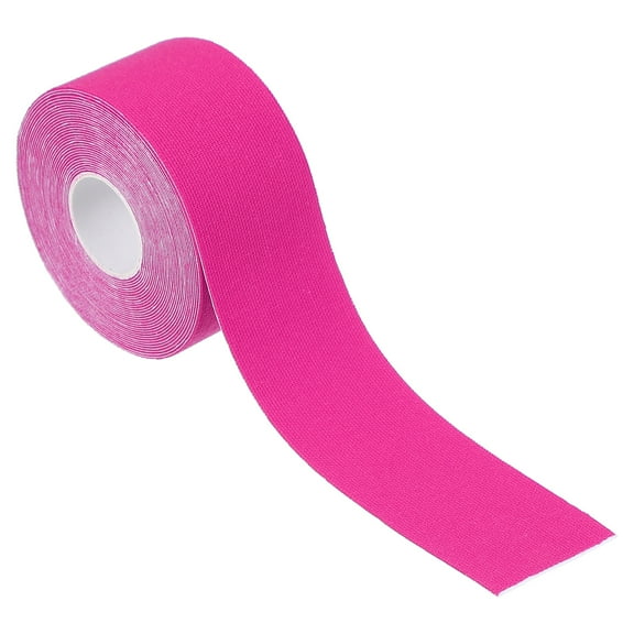 Uxcell 16.4ft x 1.5" Aerial Hoop Tape Athletic Tape Adhesive Non-Slip Grip Tape Yoga Rig Sports Tape for Exercises Rose Red