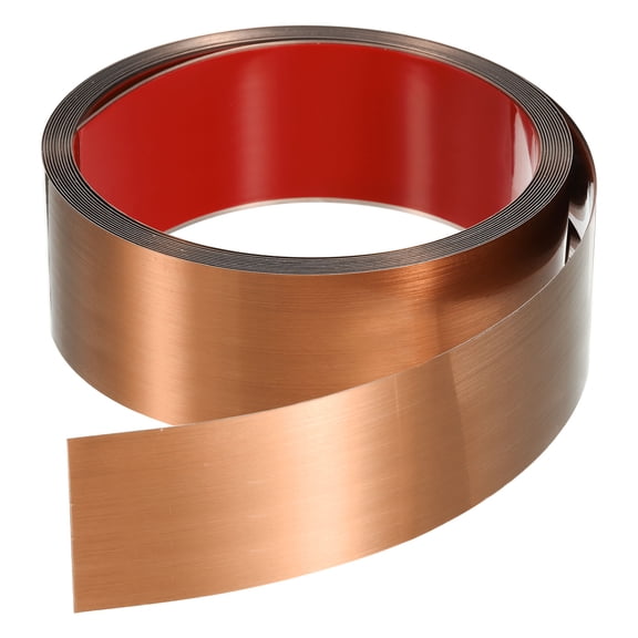 Uxcell 16.4ft x 1.97" Wall Trim Self Adhesive Stainless Steel Brushed Finish Trim Rose Gold