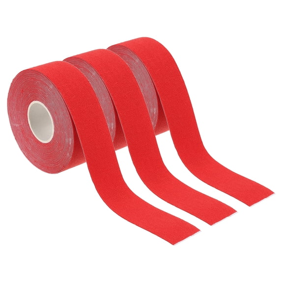 Uxcell 16.4ft x 1 Inch Adhesive Non-Slip Aerial Hoop Tape Athletic Tape Grip  Sports Tape, Red 3 Roll