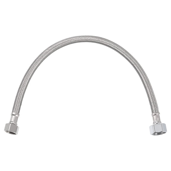 Uxcell 16" Faucet Supply Line Connector, G3/8 Female x G1/2 Female 304 Stainless Steel Water Supply Hose
