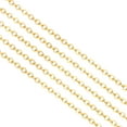 thumbnail image 1 of Uxcell 16 Feet Unfinished Cable Chain Round Link Chain Twisted 2mm for Jewelry Making, Golden, 1 of 6